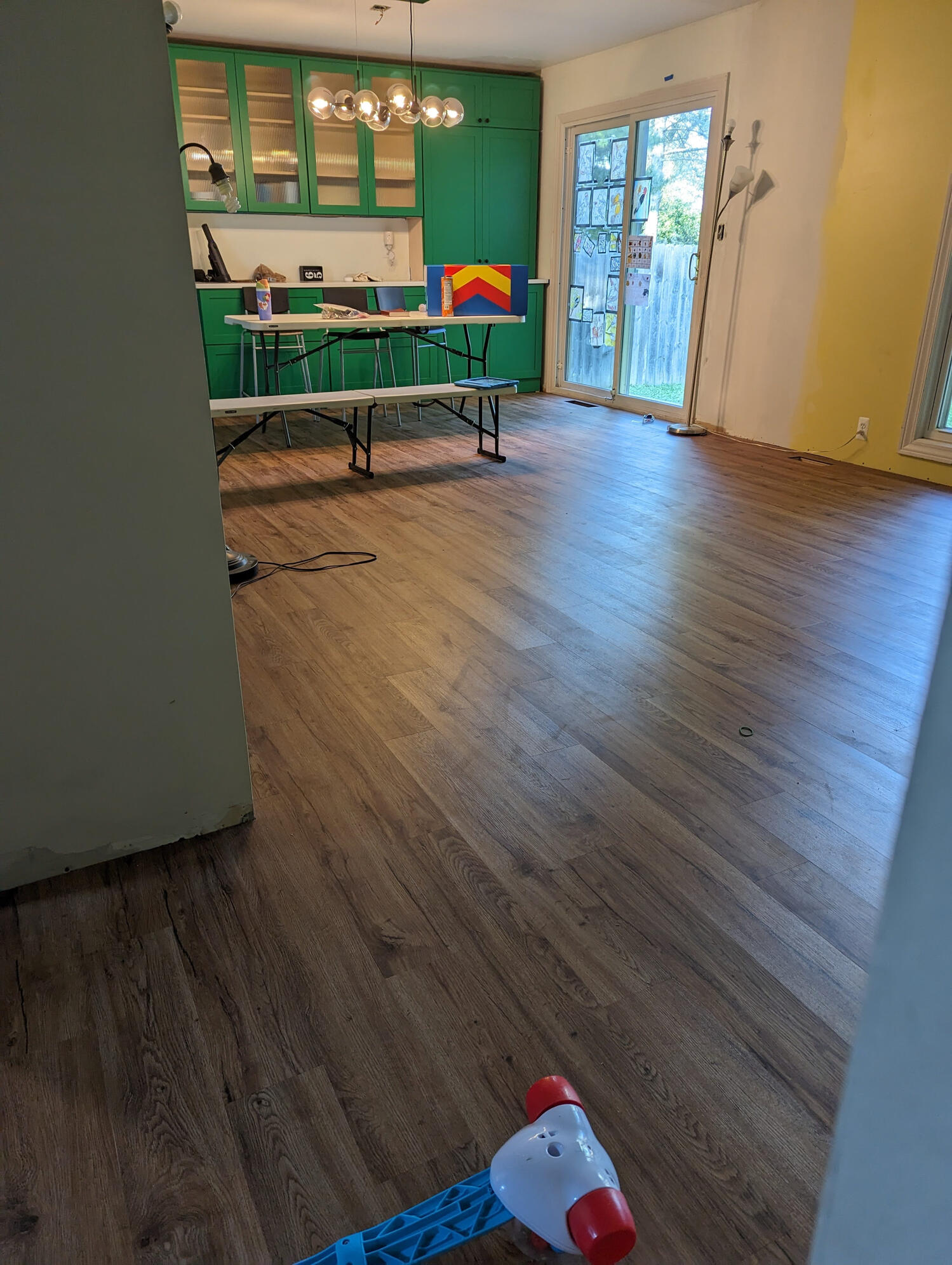 Laminate flooring (previously sunken floor)